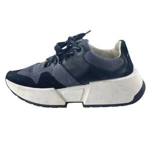 MM6 Maison Margiela Womens Black Suede Leather Low Top Trainers Sneakers Shoes 6